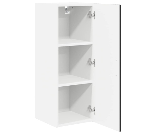 Virtuves Sienas Skapītis Ar Plauktu 2 Pcs Melna 30 X 31 X 80 Cm Vidaxl