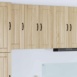 Virtuves Sienas Skapītis 2 Pcs Sonoma Ozols 30 X 31 X 80 Cm Vidaxl