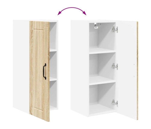 Virtuves Sienas Skapītis 2 Pcs Sonoma Ozols 30 X 31 X 80 Cm Vidaxl