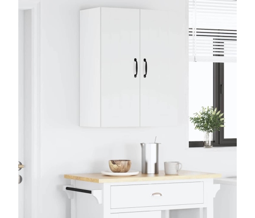 Virtuves Sienas Skapītis 2 Pcs Augsta Spīduma Baltā Krāsa Vidaxl