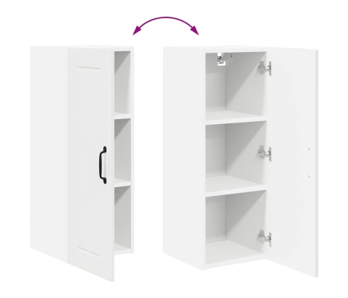 Virtuves Sienas Skapītis 2 Pcs Augsta Spīduma Baltā Krāsa Vidaxl