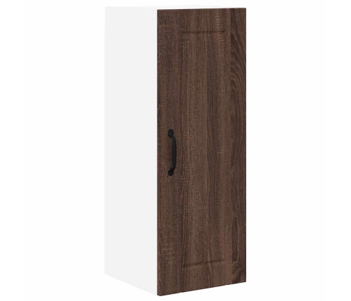 Virtuves Sienas Skapītis Ar Plauktu Brūns Ozols 30 X 31 X 80 Cm Vidaxl