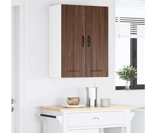 Virtuves Sienas Skapītis 2 Pcs Brūns Ozols 30 X 31 X 80 Cm Vidaxl
