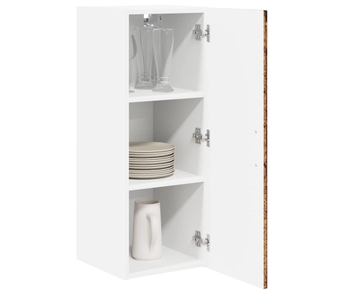 Virtuves Sienas Skapītis Ar Plauktu Vecs Koks 30 X 31 X 80 Cm Vidaxl
