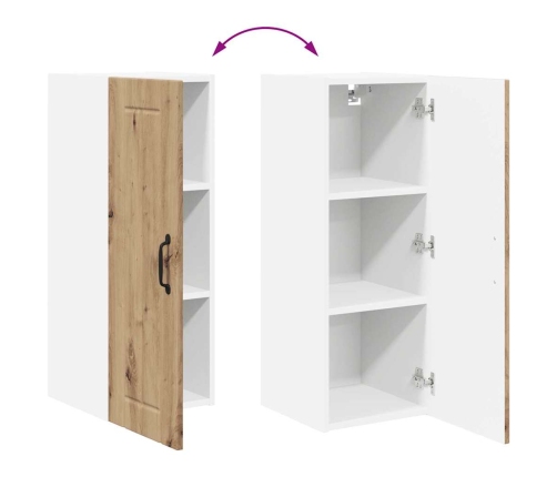 Virtuves Sienas Skapītis 2 Pcs Artisānā Ozols 30 X 31 X 80 Cm Vidaxl