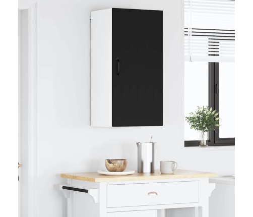 Virtuves Sienas Skapītis Ar Plauktu Melna 40 X 31 X 80 Cm Vidaxl