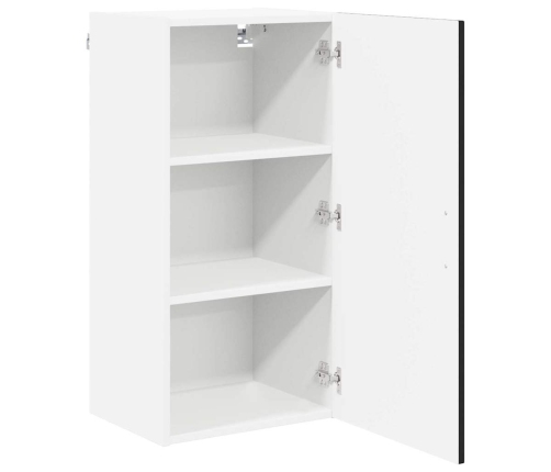 Virtuves Sienas Skapītis Ar Plauktu Melna 40 X 31 X 80 Cm Vidaxl