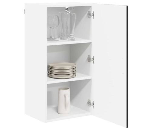 Virtuves Sienas Skapītis Ar Plauktu Melna 40 X 31 X 80 Cm Vidaxl