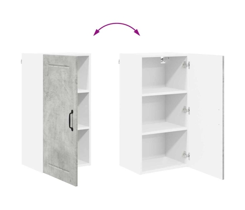 Virtuves Sienas Skapītis Betona Pelēks 40 X 31 X 80 Cm Vidaxl