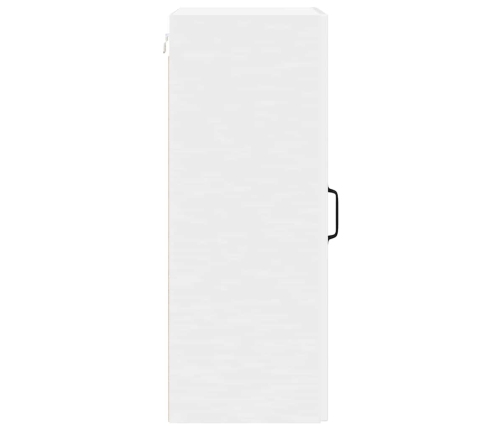 Virtuves Sienas Skapītis Ar Plauktu Augsta Spīduma Baltā Krāsa Vidaxl