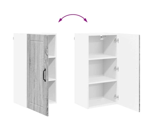 Virtuves Sienas Skapītis Pelēks Sonoma 40 X 31 X 80 Cm Vidaxl