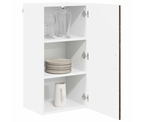 Virtuves Sienas Skapītis Ar Plauktu Brūns Ozols 40 X 31 X 80 Cm Vidaxl