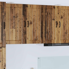 Virtuves Sienas Skapītis Ar Plauktu Vecs Koks 40 X 31 X 80 Cm Vidaxl