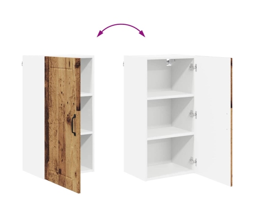 Virtuves Sienas Skapītis Ar Plauktu Vecs Koks 40 X 31 X 80 Cm Vidaxl