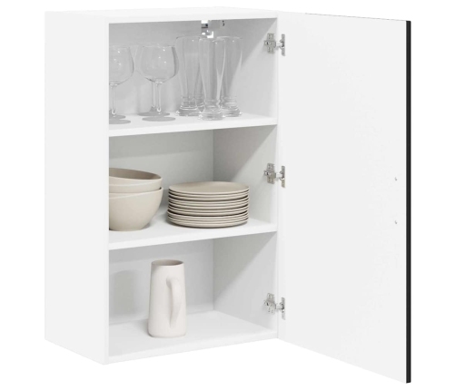 Virtuves Sienas Skapītis Ar Plauktu Melna 50 X 31 X 80 Cm Vidaxl