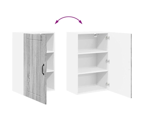 Virtuves Sienas Skapītis Pelēks Sonoma 50 X 31 X 80 Cm Vidaxl