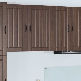 Virtuves Sienas Skapītis Ar Plauktu Brūns Ozols 50 X 31 X 80 Cm Vidaxl