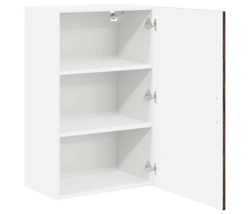 Virtuves Sienas Skapītis Ar Plauktu Brūns Ozols 50 X 31 X 80 Cm Vidaxl