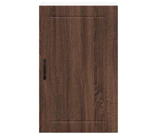 Virtuves Sienas Skapītis Ar Plauktu Brūns Ozols 50 X 31 X 80 Cm Vidaxl