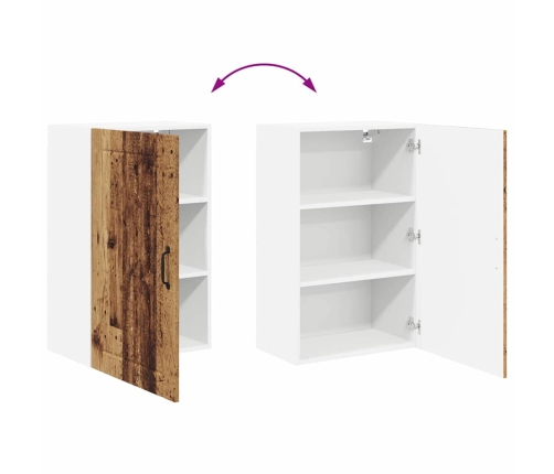 Virtuves Sienas Skapītis Ar Plauktu Vecs Koks 50 X 31 X 80 Cm Vidaxl