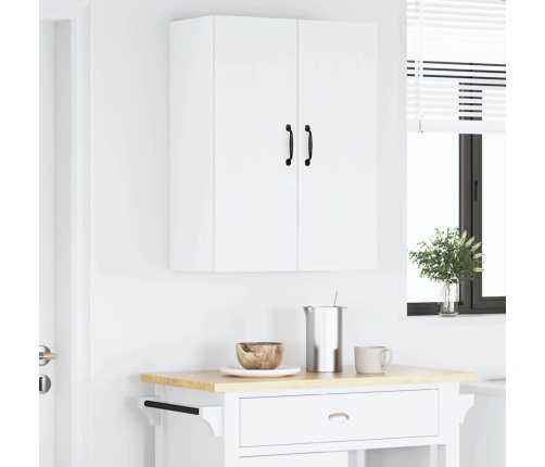 Virtuves Sienas Skapītis Ar Plauktu Balts 60 X 31 X 80 Cm Vidaxl