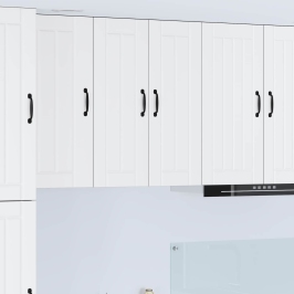 Virtuves Sienas Skapītis Ar Plauktu Balts 60 X 31 X 80 Cm Vidaxl