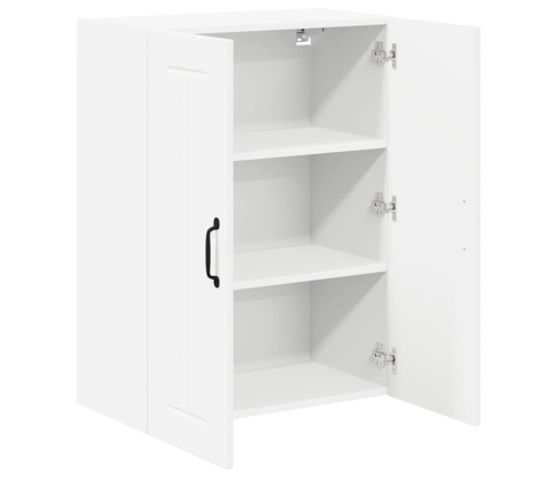 Virtuves Sienas Skapītis Ar Plauktu Balts 60 X 31 X 80 Cm Vidaxl