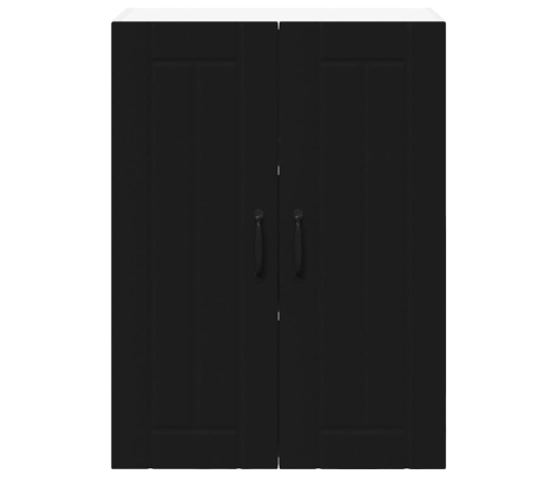 Virtuves Sienas Skapītis Ar Plauktu Melna 60 X 31 X 80 Cm Vidaxl