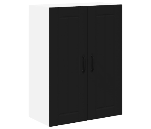 Virtuves Sienas Skapītis Ar Plauktu Melna 60 X 31 X 80 Cm Vidaxl