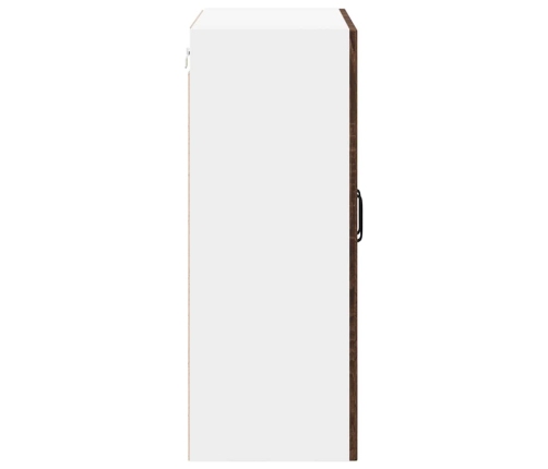 Virtuves Sienas Skapītis Ar Plauktu Brūns Ozols 60 X 31 X 80 Cm Vidaxl