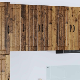 Virtuves Sienas Skapītis Ar Plauktu Vecs Koks 60 X 31 X 80 Cm Vidaxl