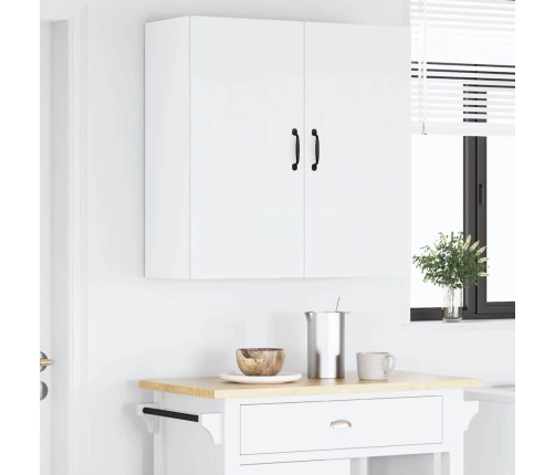 Virtuves Sienas Skapītis Ar Plauktu Balts 80 X 31 X 80 Cm Vidaxl