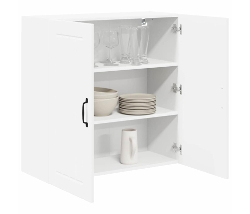 Virtuves Sienas Skapītis Ar Plauktu Balts 80 X 31 X 80 Cm Vidaxl