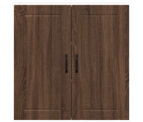 Virtuves Sienas Skapītis Ar Plauktu Brūns Ozols 80 X 31 X 80 Cm Vidaxl