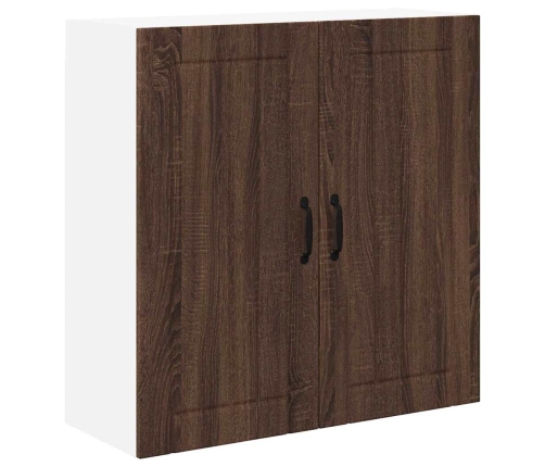 Virtuves Sienas Skapītis Ar Plauktu Brūns Ozols 80 X 31 X 80 Cm Vidaxl