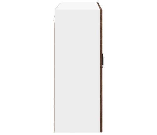 Virtuves Sienas Skapītis Ar Plauktu Brūns Ozols 80 X 31 X 80 Cm Vidaxl