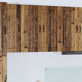 Virtuves Sienas Skapītis Ar Plauktu Vecs Koks 80 X 31 X 80 Cm Vidaxl