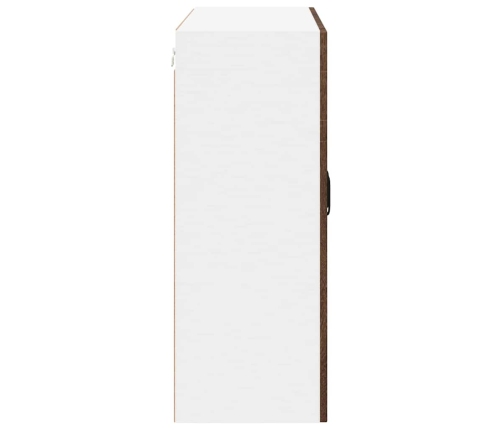 Virtuves Sienas Skapītis Ar Plauktu Brūns Ozols 80 X 31 X 80 Cm Vidaxl