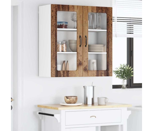 Virtuves Sienas Skapītis Ar Plauktu Vecs Koks 80 X 31 X 80 Cm Vidaxl