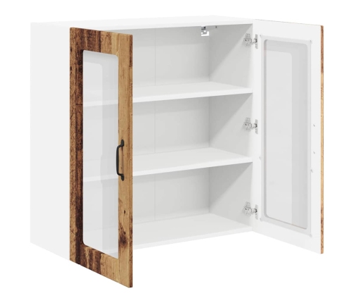 Virtuves Sienas Skapītis Ar Plauktu Vecs Koks 80 X 31 X 80 Cm Vidaxl