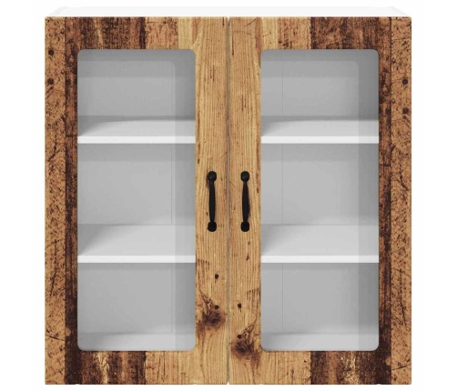 Virtuves Sienas Skapītis Ar Plauktu Vecs Koks 80 X 31 X 80 Cm Vidaxl