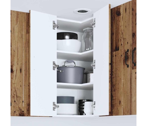 Virtuves Sienas Skapītis Ar Plauktu Vecs Koks 57 X 57 X 80 Cm Vidaxl