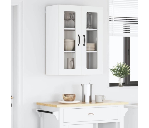 Virtuves Sienas Skapītis Ar Plauktu Balts 60 X 31 X 80 Cm Vidaxl