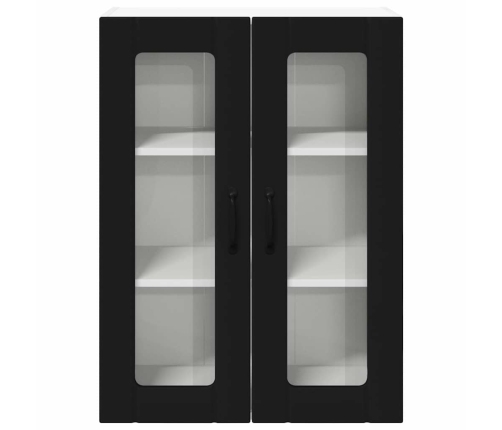 Virtuves Sienas Skapītis Ar Plauktu Melna 60 X 31 X 80 Cm Vidaxl