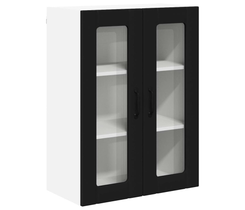 Virtuves Sienas Skapītis Ar Plauktu Melna 60 X 31 X 80 Cm Vidaxl