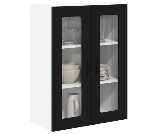 Virtuves Sienas Skapītis Ar Plauktu Melna 60 X 31 X 80 Cm Vidaxl