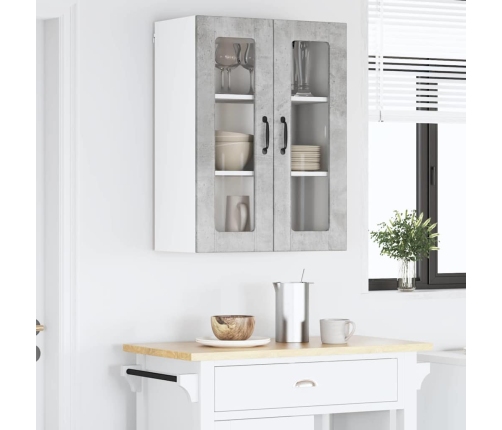 Virtuves Sienas Skapītis Betona Pelēks 60 X 31 X 80 Cm Vidaxl