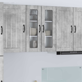 Virtuves Sienas Skapītis Betona Pelēks 60 X 31 X 80 Cm Vidaxl