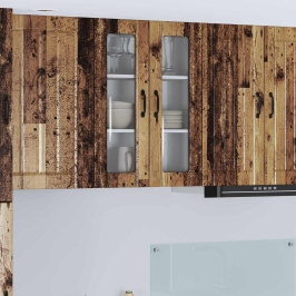 Virtuves Sienas Skapītis Ar Plauktu Vecs Koks 60 X 31 X 80 Cm Vidaxl