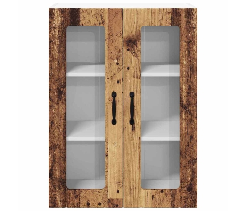 Virtuves Sienas Skapītis Ar Plauktu Vecs Koks 60 X 31 X 80 Cm Vidaxl